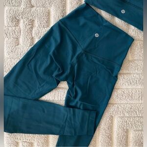 Lululemon Align 28” leggings green jasper